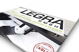 Konzeption & Design Flyer für LEGRA GmbH